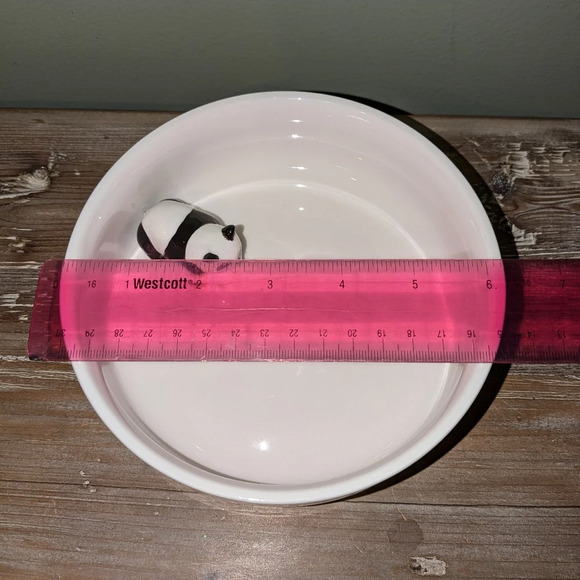 Honest Goods Double Diner 3D Panda Ceramic Bowl Set, 2 Cups - Picture 6 of 13